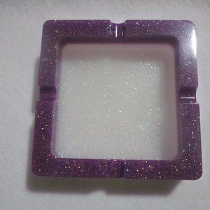 Purple and White Shimmer Trinket Bowl / Ashtray